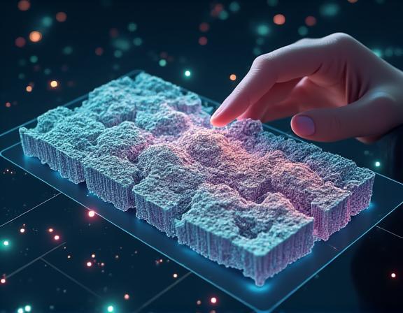 AIによる地質データ解析の3Dモデル